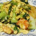 クック747J25☆'s cooksnap of when they made ☆☆エビ＆チンゲン菜＆卵のあんかけ丼☆☆.