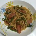 santomo☆'s cooksnap of when they made ウインナーとピーマンのペペロンチーノ.