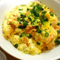 広野のタイタン's cooksnap of when they made 海老と豆腐のふわふわ卵とじ.