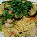 okazakana's cooksnap of when they made 冷蔵庫掃除にもなる美味しいパスタ❗️.