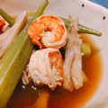 ぽちょとぽちょ's cooksnap of when they made 海老とオクラの煮びたし.