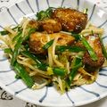 Haru Haru's cooksnap of when they made カツオのニラ、もやし炒め.
