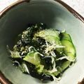 y_uu's cooksnap of when they made しらす•胡瓜•ワカメの酢の物.
