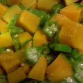 elfschritt's cooksnap of when they made オクラカボチャ.
