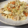 umemarii's cooksnap of when they made 簡単！ふわふわ卵と挽肉のマヨポン野菜炒め.