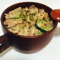かんな＞＜'s cooksnap of when they made サバ缶でしゃきしゃき冷や汁♪.