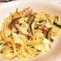 sawax2's cooksnap of when they made ゴーヤとキャベツとベーコンの和風パスタ.