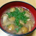 ドルフィンサーモン's cooksnap of when they made なめこ汁　～いつなめこを入れるか？～.