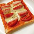 ひまりんりん☆'s cooksnap of when they made トマト チーズトースト♪.