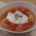 miisan85's cooksnap of when they made ミネストローネ、ポーチドエッグを添えて.