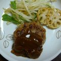 ぴちゃぴちゃん's cooksnap of when they made れんこん入りハンバーグ.