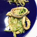 ☆micham☆'s cooksnap of when they made 簡単5分♡イカと豆苗の海苔マヨわさび和え.