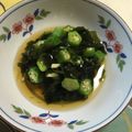 こたろろ98's cooksnap of when they made わかめとオクラの酢の物（生姜入り）.