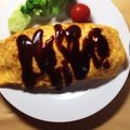 kuku46's cooksnap of when they made 無水鍋フライパンdeオムライスの巻き方.