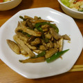 たぴ岡けろ子's cooksnap of when they made 豚肉と舞茸の梅オイスター炒め.