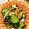 denkororin's cooksnap of when they made 茄子☆胡瓜☆ミョウガのスピードレシピ.