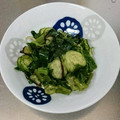 クックOCUD1Q☆'s cooksnap of when they made きゅうりとつるむらさきのナムル.