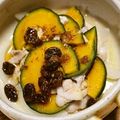 ＊実月＊'s cooksnap of when they made レンジでかぼちゃと豚肉のハニーマスタード.