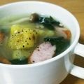 すうがん's cooksnap of when they made さつま芋とソーセージのチャウダー.