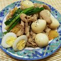 もえちゃんはは's cooksnap of when they made 塩麹と生姜で☆豚肉とうずら卵の煮もの.