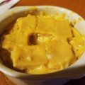 甘茶0825's cooksnap of when they made 低糖質＊豆乳で高野豆腐のﾌﾟﾃﾞｨﾝｸﾞ.