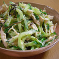 でかおちば's cooksnap of when they made 鶏ささみと胡瓜の塩昆布マヨ和え.