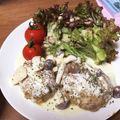 椿三郎's cooksnap of when they made ハンバーグ研究家の「きのこクリームソース.