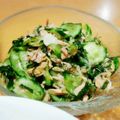 クック漣ちゃん's cooksnap of when they made キュウリとみょうがのツナサラダ.