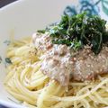 ひーゆーママ's cooksnap of when they made ランチに♬爽やか梅の納豆パスタ.