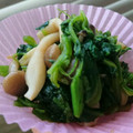 ピ・カル's cooksnap of when they made ほうれん草ときのこのポン酢和え.