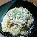 珈琲はドリップ派's cooksnap of when they made あっという間♡ネギみそ納豆リゾット♡.
