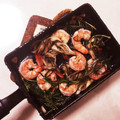 ぽにゃさん's cooksnap of when they made 小エビとエリンギのアヒージョ♡.