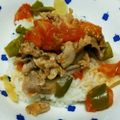 めおな's cooksnap of when they made ✿トマトと豚肉のビタミン丼✿.
