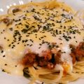 393toomoti's cooksnap of when they made スパゲティでラザニア♪.