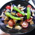 cookmacon's cooksnap of when they made 簡単に✨鶏胸肉と揚ナスの&ししとうサラダ.