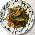 RoomA's cooksnap of when they made 簡単きゅうりと鶏もも肉のトマトカレー炒め.