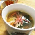 きえこ's cooksnap of when they made 小松菜と卵と野菜たっぷりコンソメスープ☆.