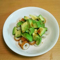 シナモシナモ's cooksnap of when they made アボガドとちくわのわさび醤油あえ.
