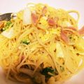 aiai13's cooksnap of when they made ★ベーコンとキャベツの和風スパゲッティ.