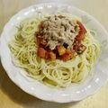 aewea's cooksnap of when they made トマトとツナの冷製パスタ.