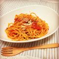 komugiko4's cooksnap of when they made レンズ豆と豚肉のハーブトマトパスタ.