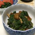 ienomisake's cooksnap of when they made モロヘイヤときのこの明太子あえ♪.