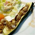 ちゃちゃまるねこ's cooksnap of when they made ジューシィ☆ズッキーニの肉詰めチーズ焼き.