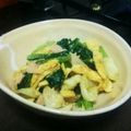 コロンとお豆's cooksnap of when they made 南房総市給食◆小松菜とハムのごま風味和え.