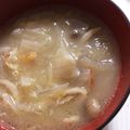 料理初心者男。's cooksnap of when they made ベーコンとぶなしめじのコンソメスープ.