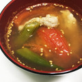 ざき！'s cooksnap of when they made トマトとオクラのうま塩スープ.