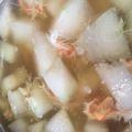 93ママ's cooksnap of when they made 夏バテに！冬瓜とカニ缶のあんかけスープ♪.