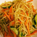 マイコラス's cooksnap of when they made 適当旨レシピ☆キュウリともやしの中華炒め.