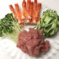 lumirue's cooksnap of when they made 簡単!安い赤身のサクで!!ネギトロ丼～❀.