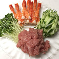 lumirue's cooksnap of when they made 簡単!安い赤身のサクで!!ネギトロ丼～❀.